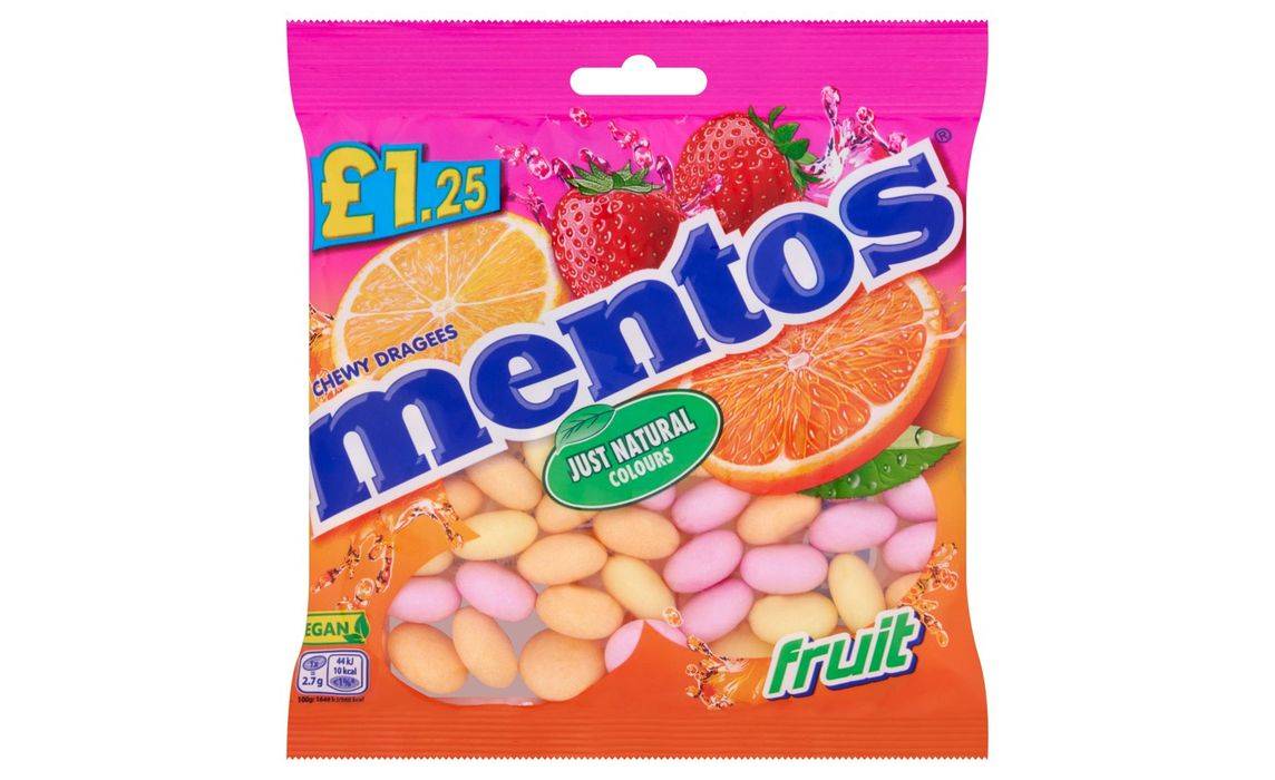 Mentos Chewy Dragees Fruit 135g (404923)