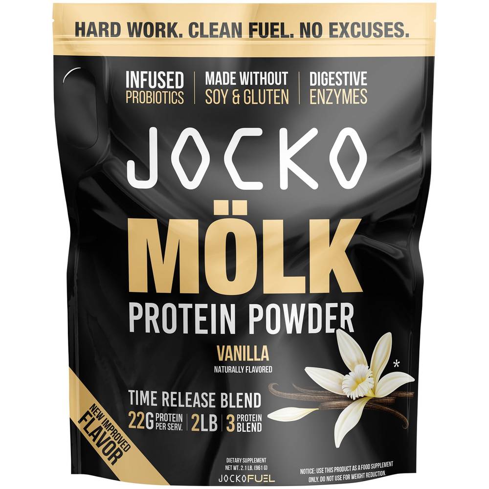 Jocko Fuel Mölk Protein Powder, Vanilla (2.1 lbs)