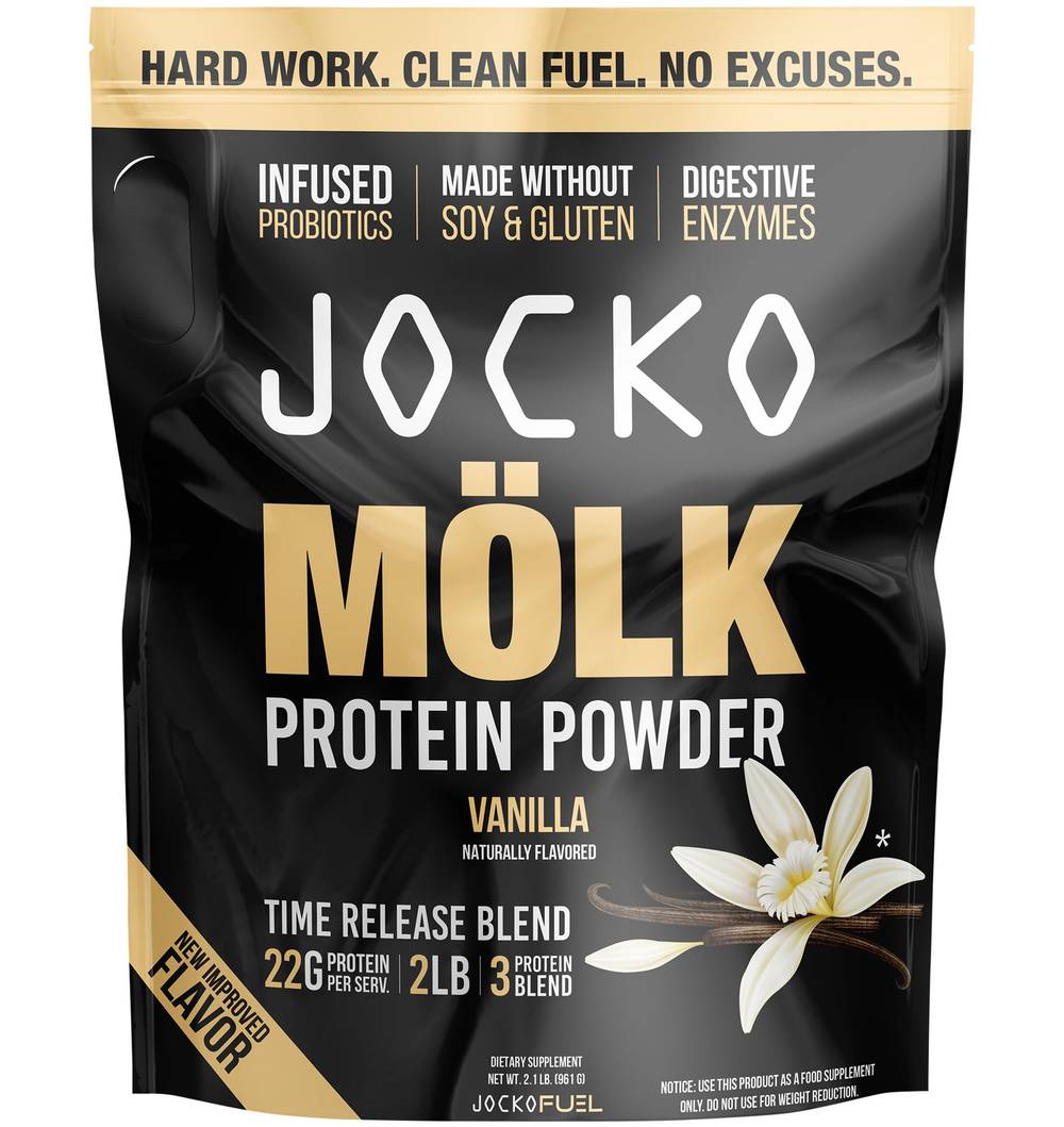Jocko Fuel Mölk Protein Powder, Vanilla (2.1 lbs)