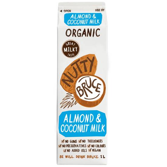 Nutty Bruce Organic Almond & Coconut Milk 1L