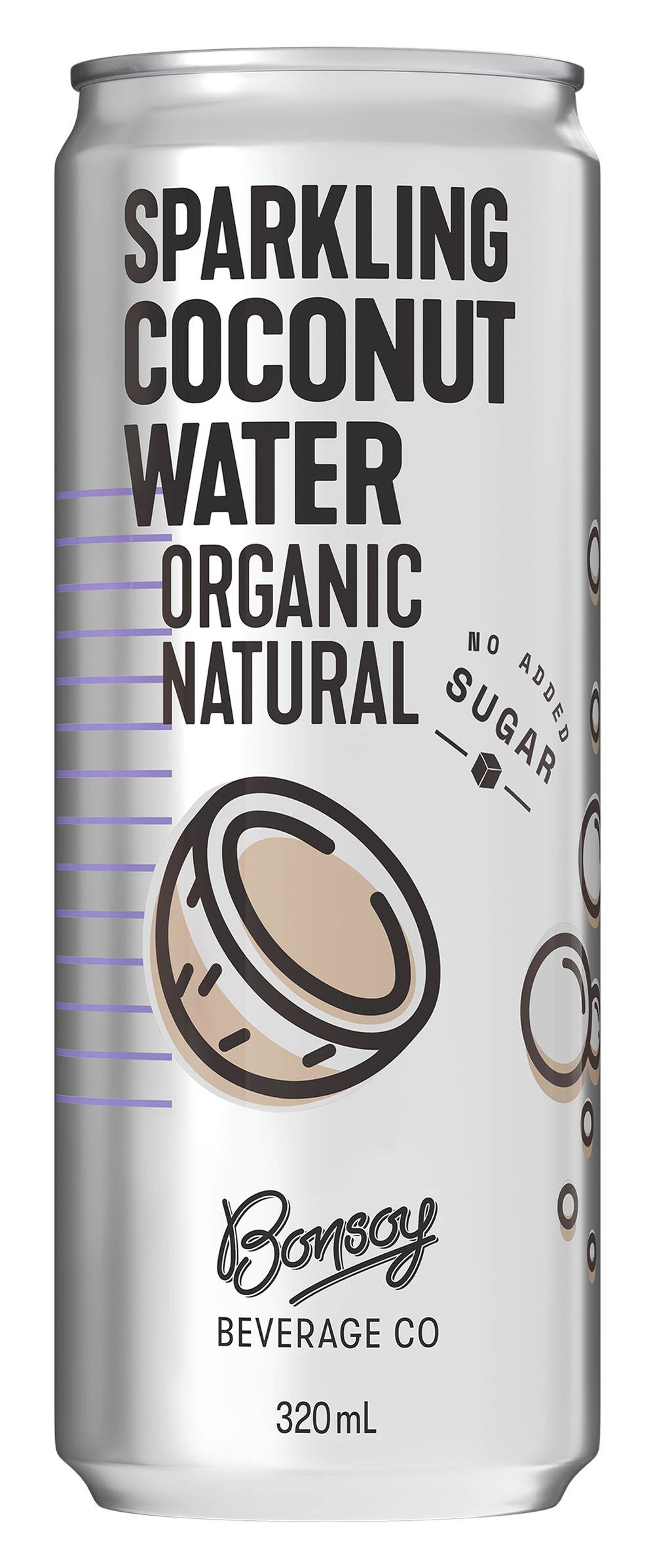 Bonsoy Sparkling Coconut Water (320mL)
