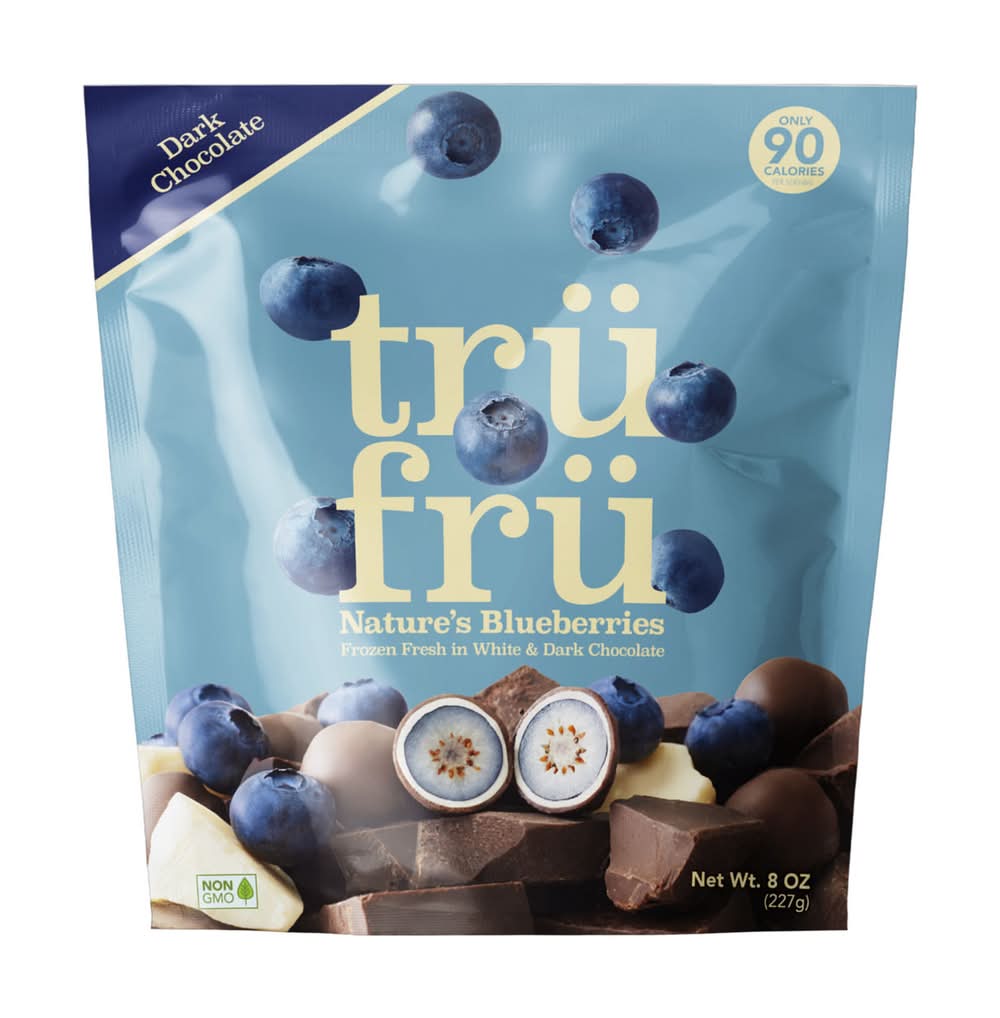 Tru Fru Frozen Blueberries in Dark & White Chocolate
