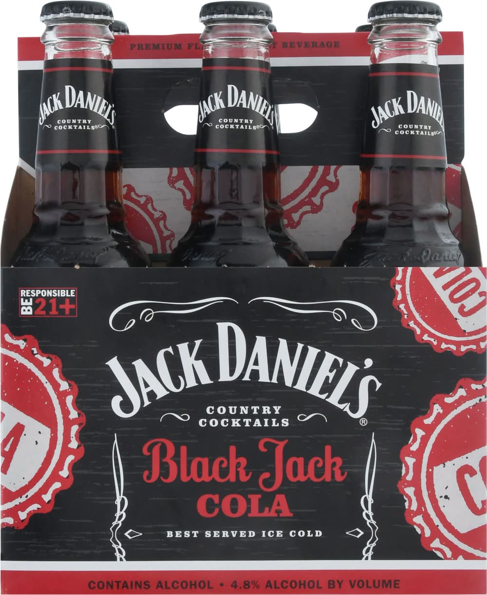 Jack Daniel's Black Jack Cola Country Cocktails (6 x 10 fl oz)