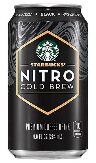 Starbucks Nitro Cold Brew Unsweetened Black (9.6 Fl oz)