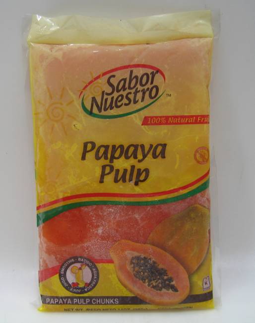 Frozen Sabor Nuestro - Papaya Pulp - 14 oz Pack (12 Units per Case)
