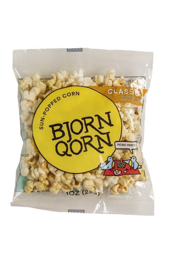 BjornQorn Classic Sun-Popped Corn (1 oz)