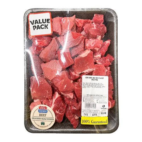 USDA Choice · Beef Stew Meat Value Pack