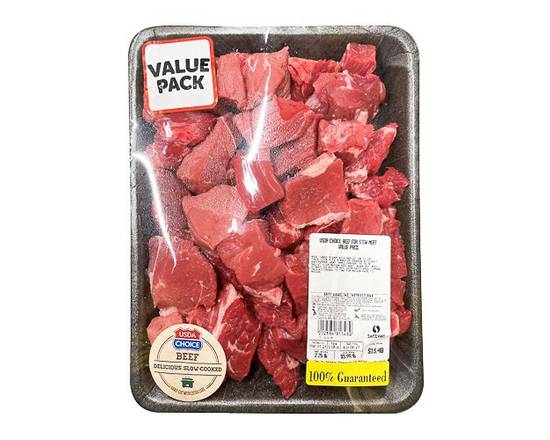 USDA Choice · Beef Stew Meat Value Pack