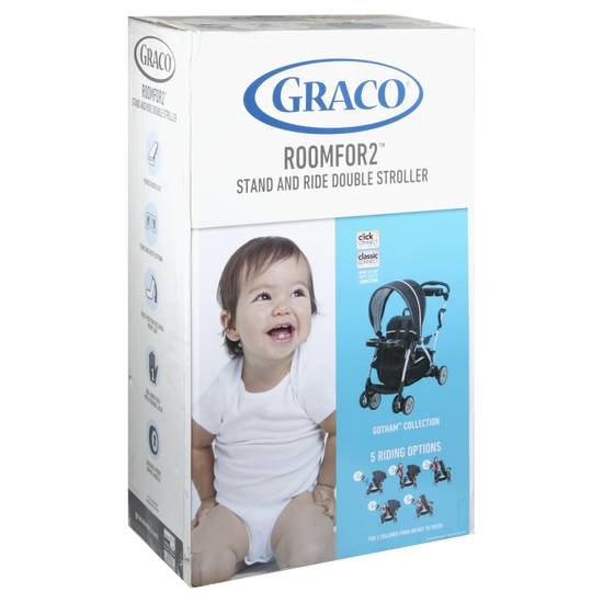 Graco stand and ride double cheap stroller