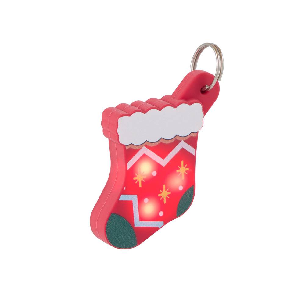 Merry & Bright™ Stocking Light-Up Charm (Color: Red)