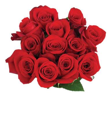 All Red Dozen Rose Bouquet - Each