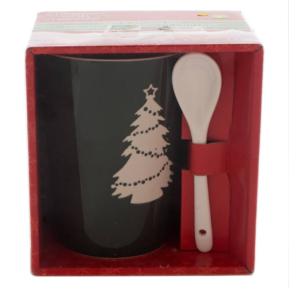 Christmas Mug With Spoon in Gift Box