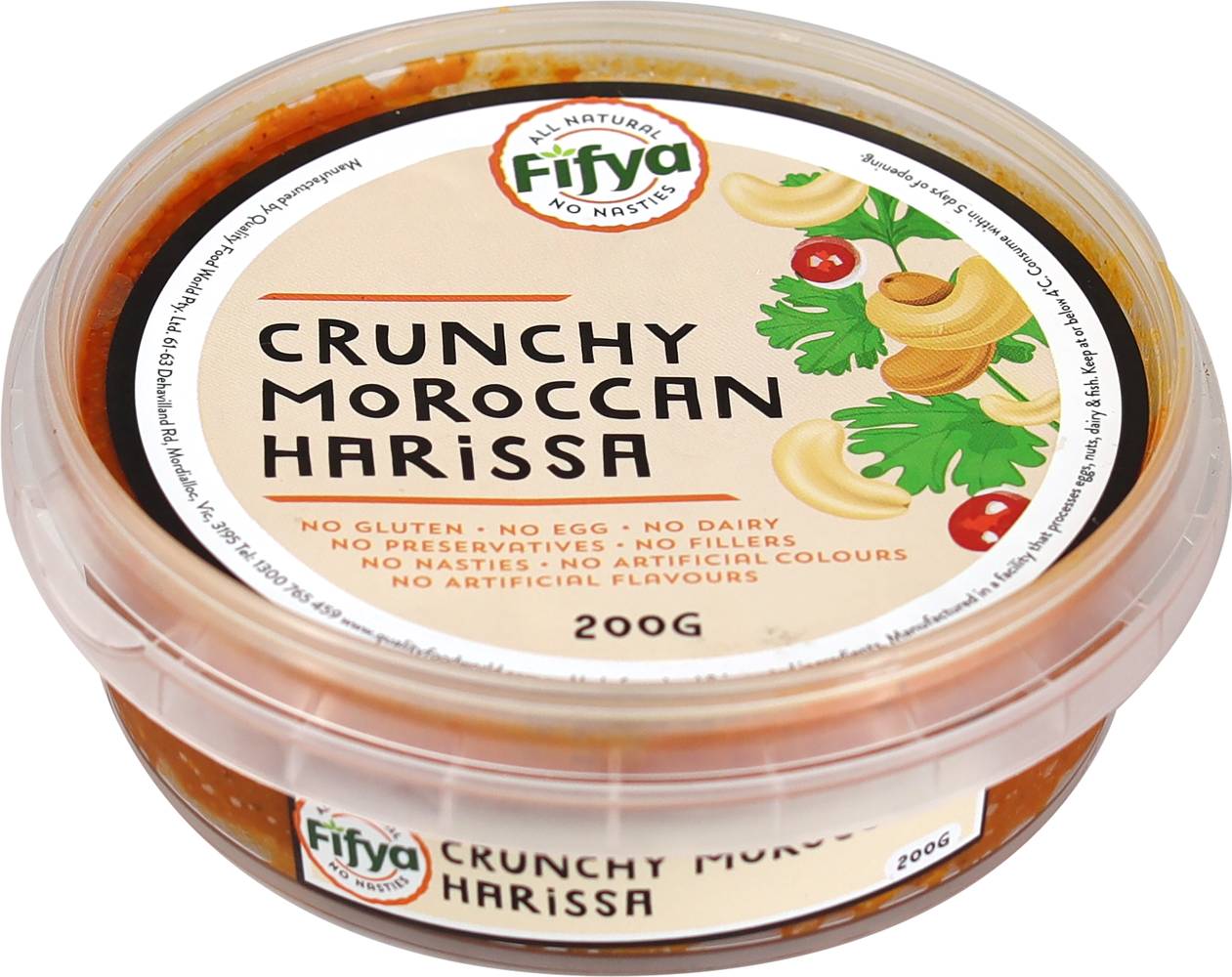 Fifya Crunchy Moroccan Harissa Dip (200g)