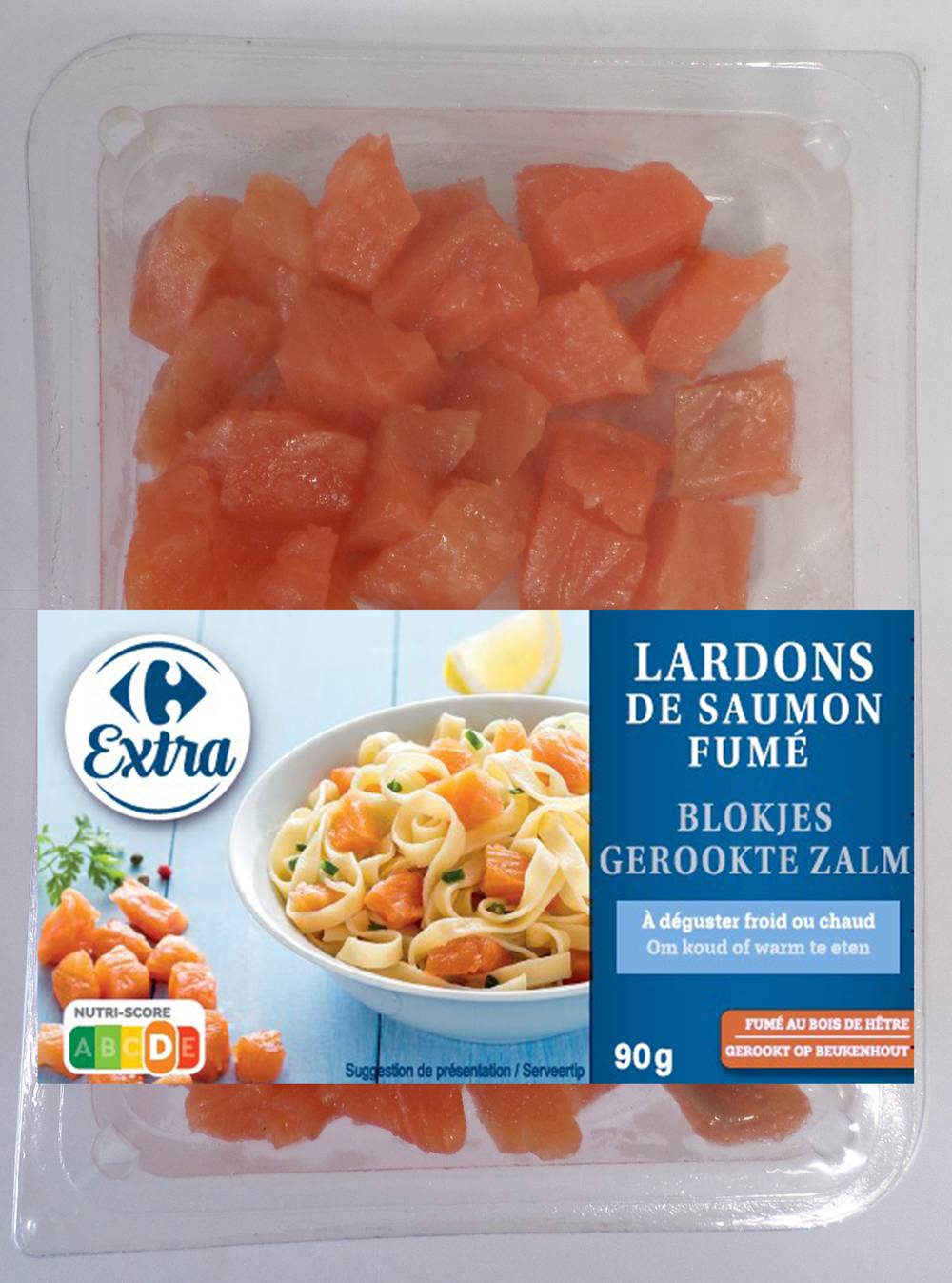 Carrefour Extra - Lardons de saumon fumé