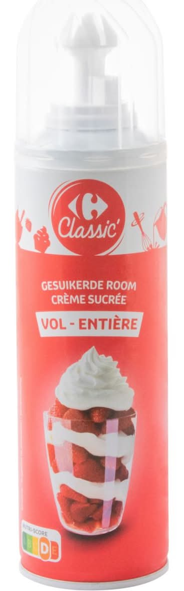 Carrefour Classic'' Volle Room Gesuikerd 250 g