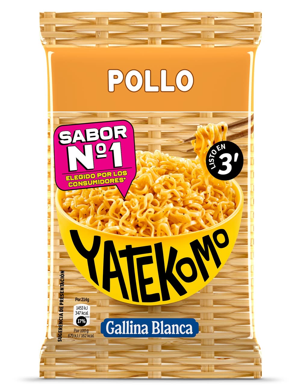 Noodles Pollo Gallina Blanca Yatekomo 79 G