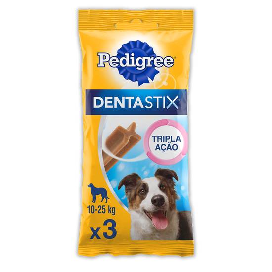 Pedigree petisco cuidado oral para cães adultos médios dentastix (77 g)
