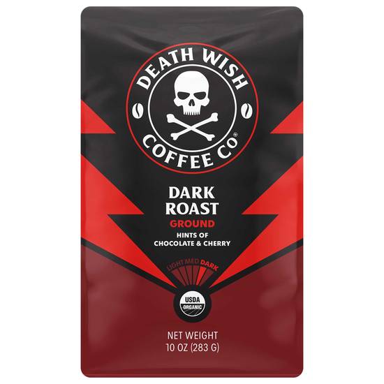 Death Wish Coffee Co Ground Coffee (10 oz) (dark roast )