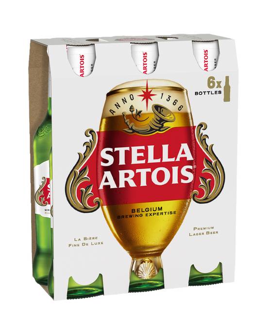 Stella Artois Lager Bottle 6x330ml