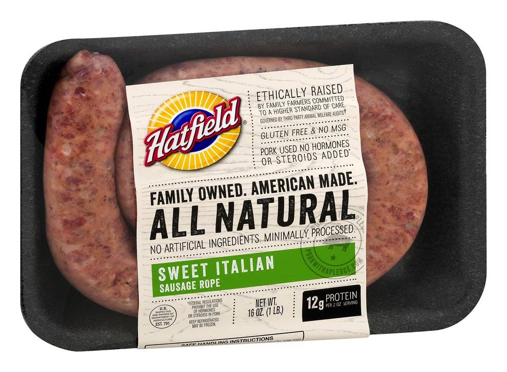 Hatfield Natural Sweet Italian Sausage Rope (16 oz)