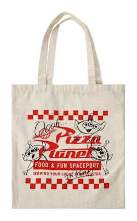 Licensed Canvas Tote Bag Pizza Planet