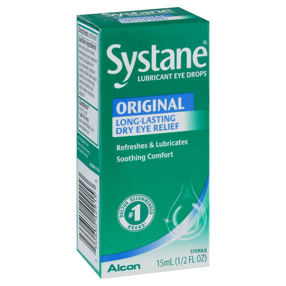 Systane Lubricant Eye Drops Original Long Lasting Dry Eye Relief (0.5 fl oz)