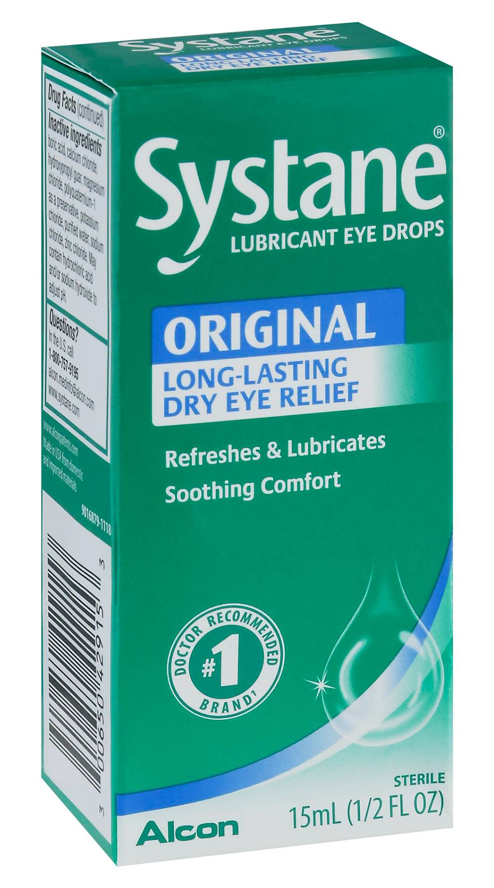 Systane Lubricant Eye Drops Original Long Lasting Dry Eye Relief (0.5 fl oz)