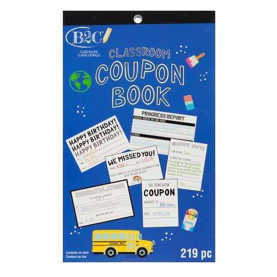 School Bus Classroom Coupon Book By B2C