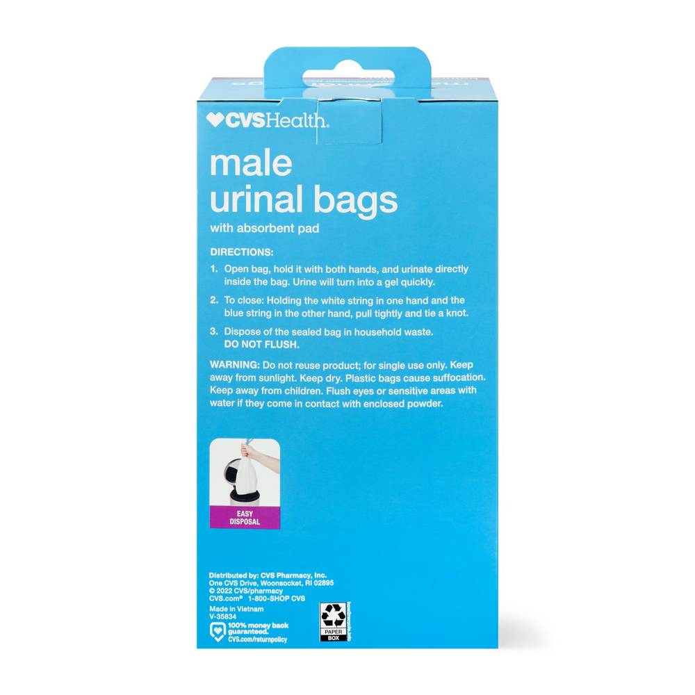 CVS Health Male Urinal Bag, 12 CT