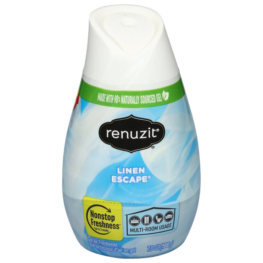 Renuzit Linen Escape Gel Air Freshener, Linen Escape (7 oz)