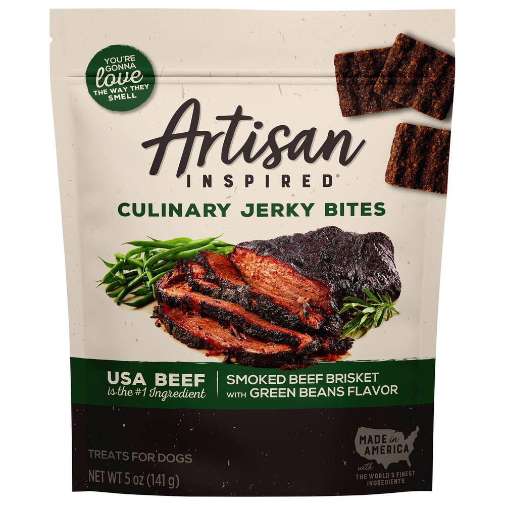 Artisan Inspired Culinary Jerky Bites Dogs Treat (5 oz)