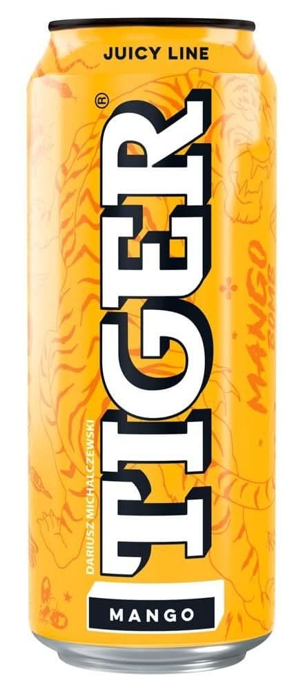 Tiger Gazowany napój owocowy mango 500 ml