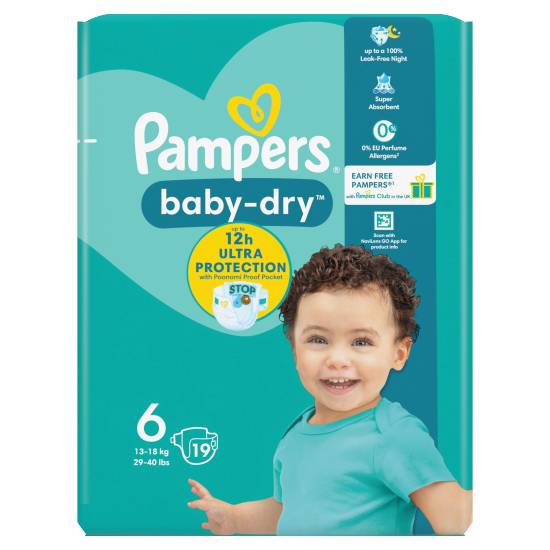 Pampers Baby Dry Nappies 13kg To 18kg