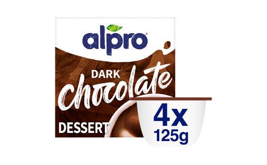 Alpro Dark Chocolate Dessert 4X125G