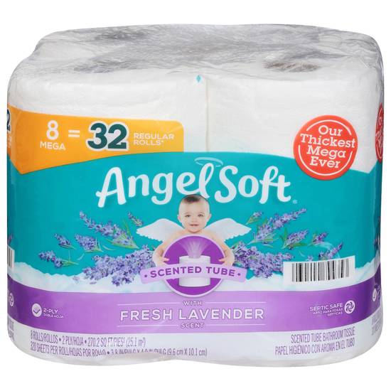 Angel Soft Fresh Lavender Scent Bathroom Tissu (8 ct)