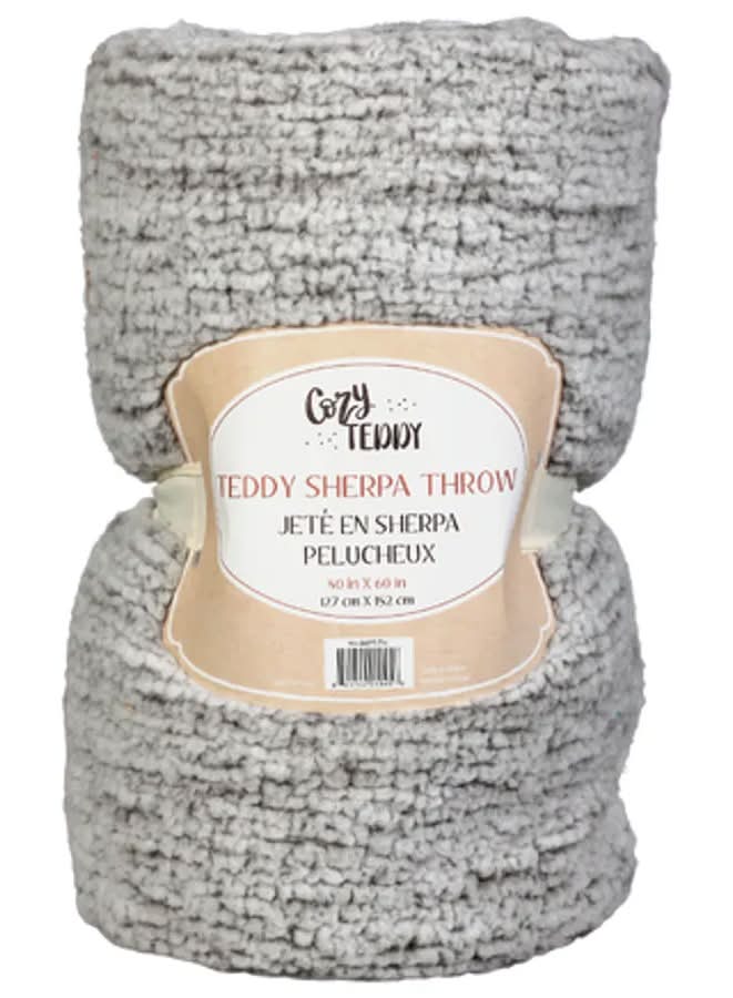 Cozy Teddy Sherpa Throw