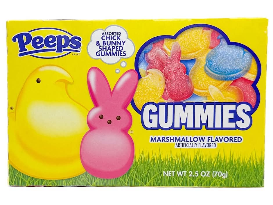 Peeps Assorted Chick and Bunny Shaped Gummies, Marshmallow (2.5 oz)