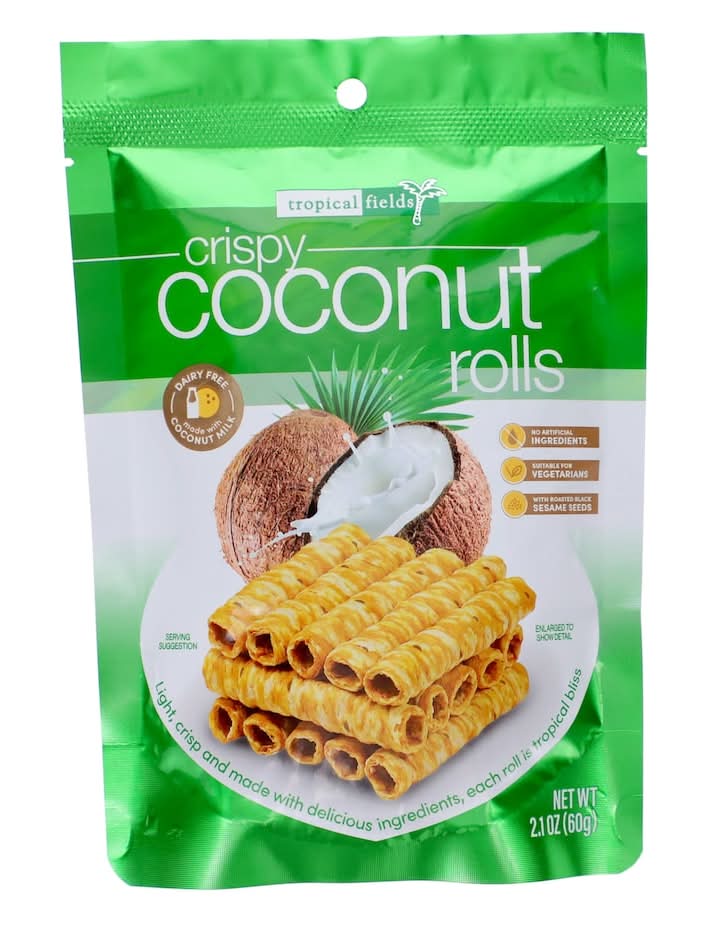 Tropical Fields Crispy Coconut Rolls Bags (2.1 oz)