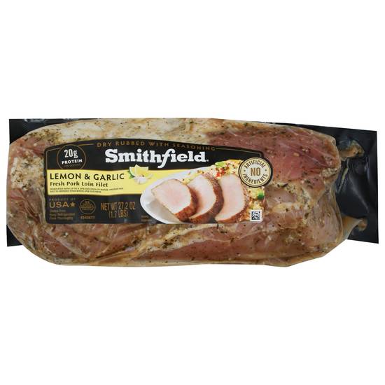 Smithfield Fresh Pork Loin Filet (lemon & garlic)