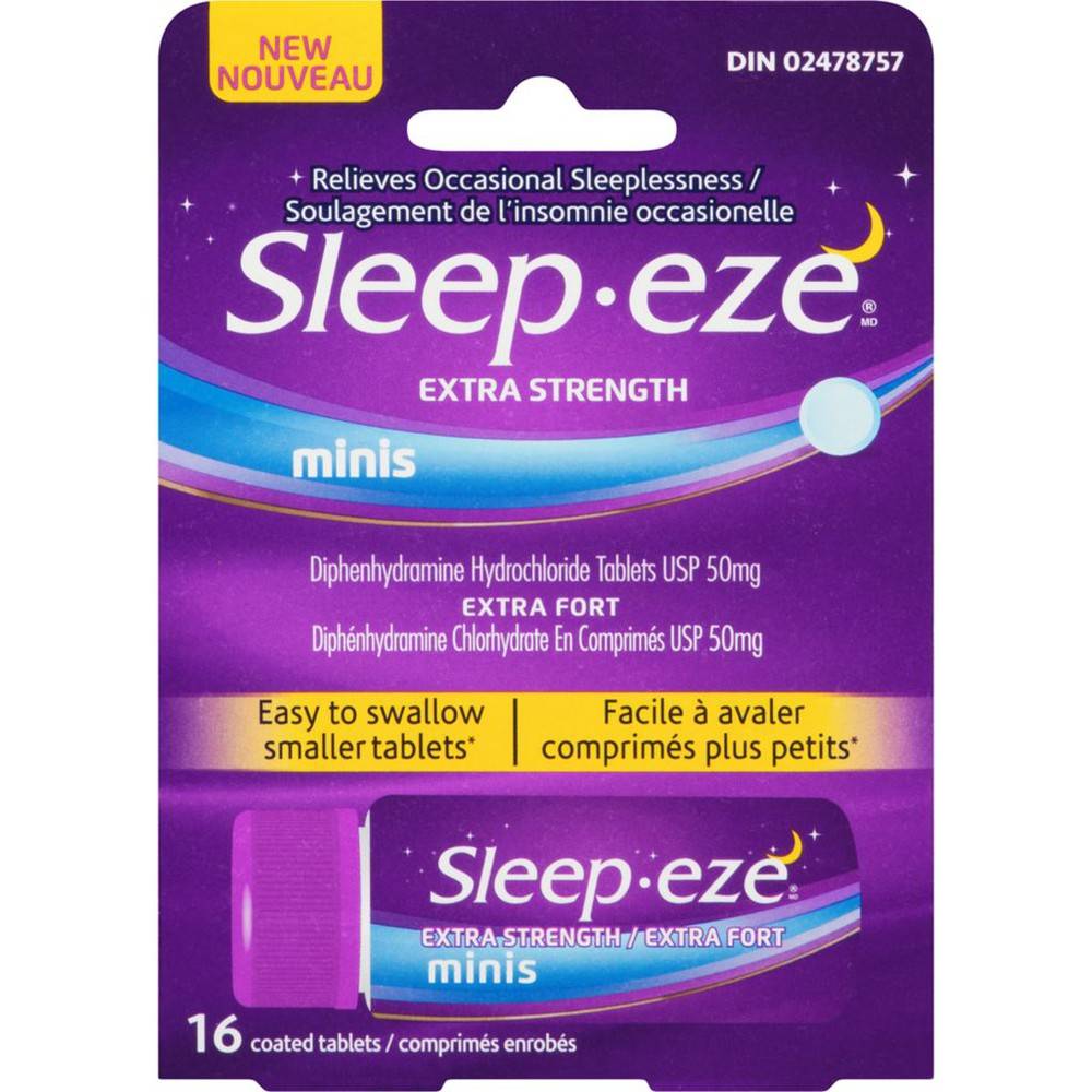 Sleep Eze D Extra Strength Mini-Tabs 50mg (90 g)