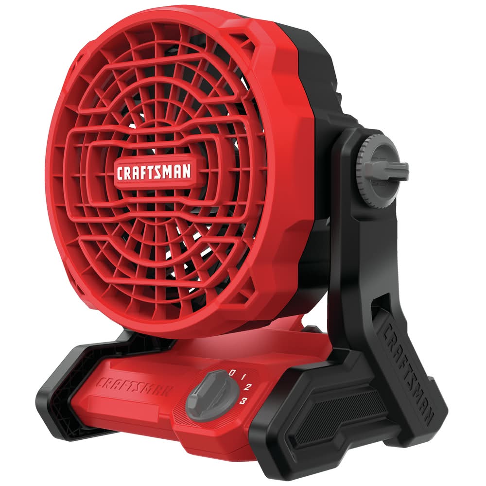 Craftsman V20 13.5 In. H X 8 In. D 3 Speed Cordless Jobsite Fan