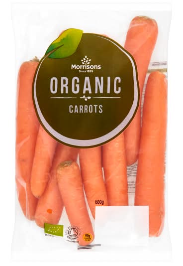 Morrisons Organic Carrots (600g)