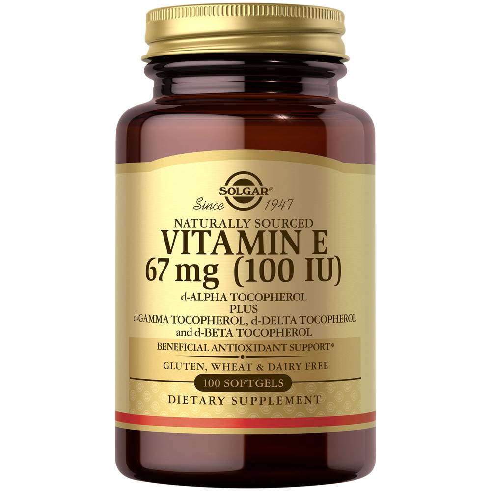 Natural Vitamin E - 100 Iu (100 Softgels)