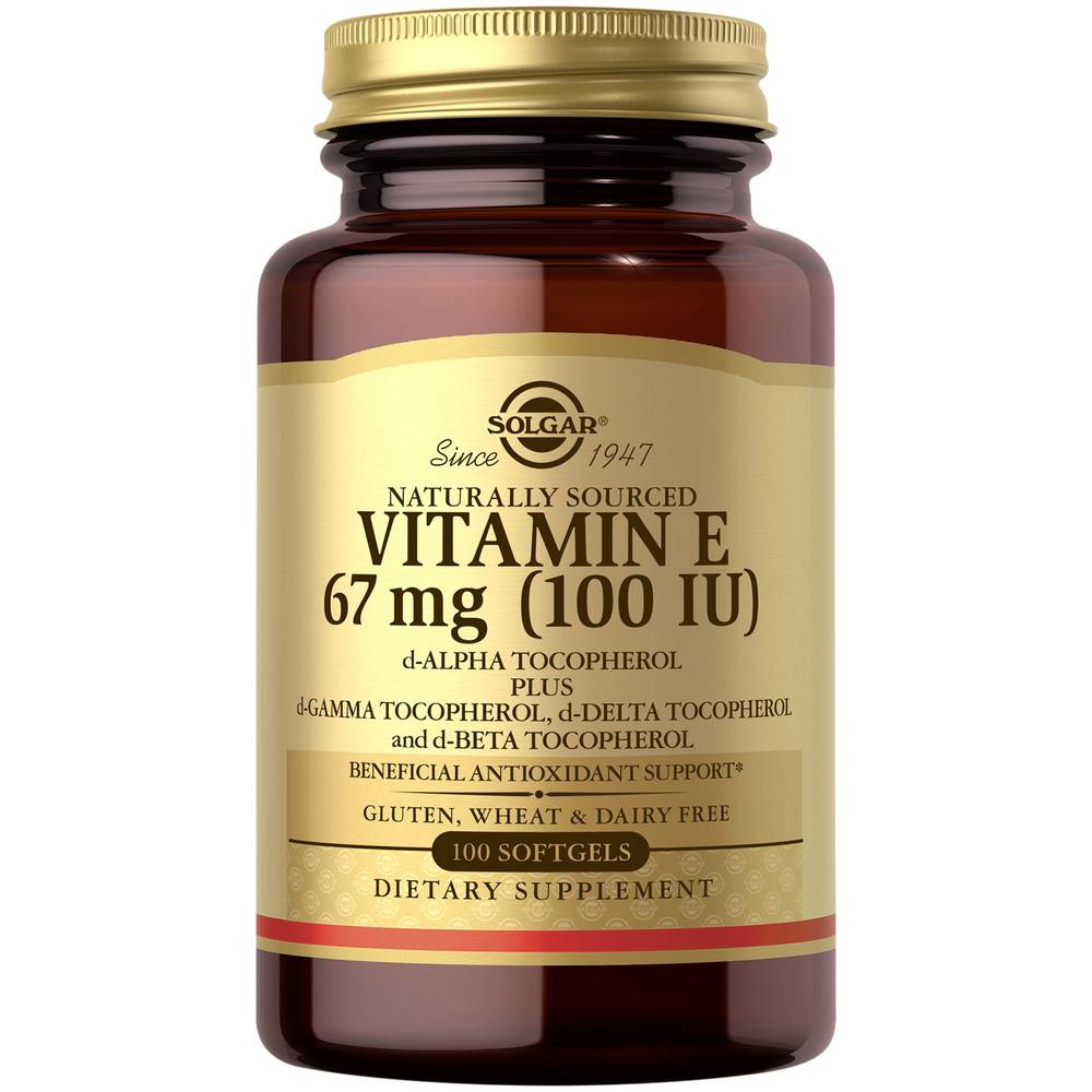 Solgar Natural Vitamin E Softgels