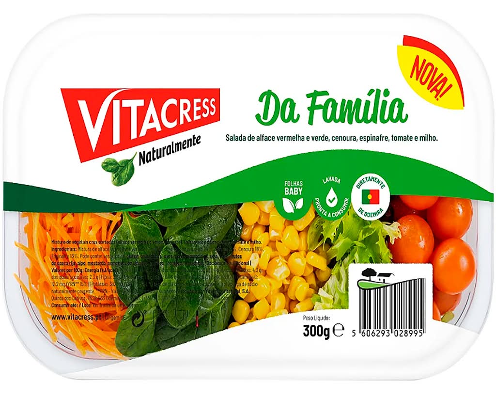 Vitacress - Salada salada da famÃlia, embalagem de 300g