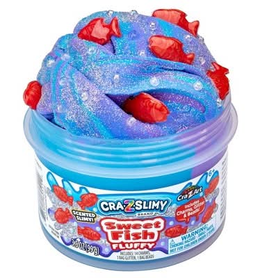 Cra-Z-Slimy Fluffy Sweet Fish Slimes & Putties Set 6+ Years (16 ct)