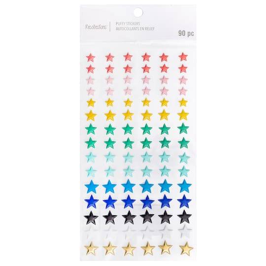 Puffy Rainbow Star Stickers By Recollections