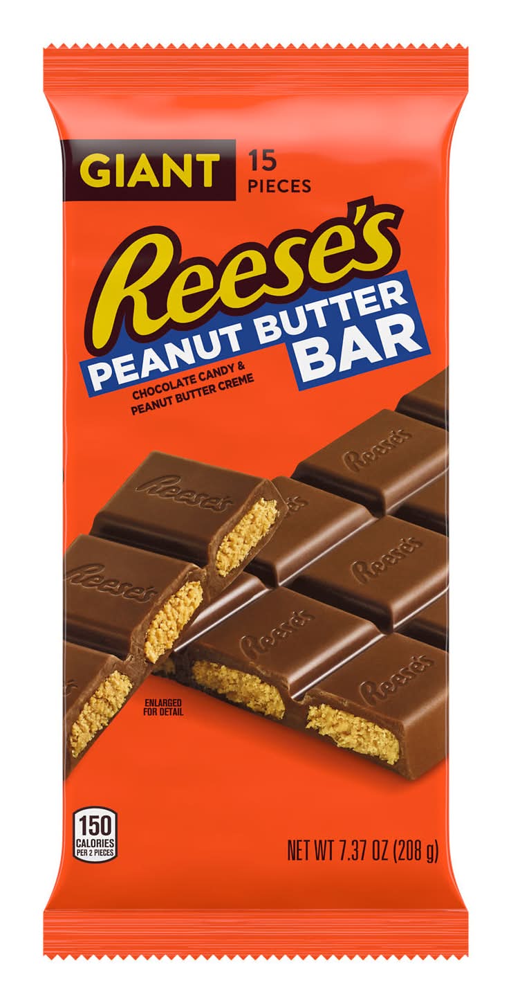 Reese's Giant Milk Chocolate & Peanut Butter Bar (7.37 oz, 15 ct)