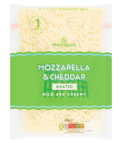 Morrisons Grated Mozzarella & Cheddar Cheese (240g)