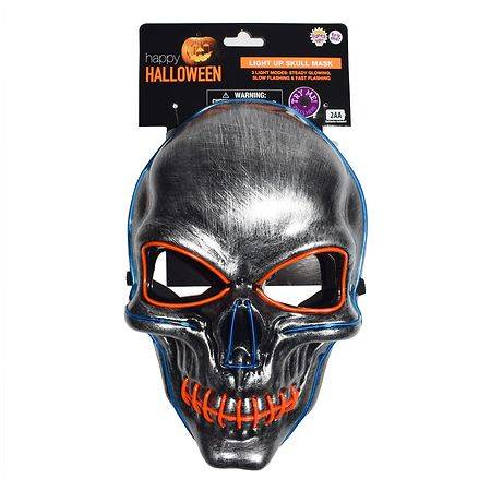 Festive Voice Happy Halloween Light Up Skull Mask - 1.0 ea